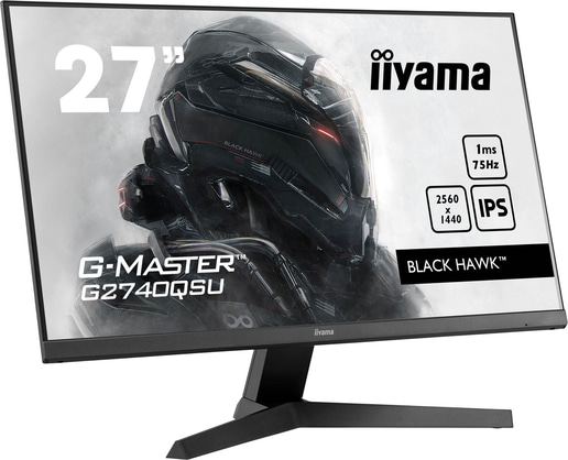 iiyama Black Hawk G-MASTER G2740QSU 27 inch IPS 1ms Gaming Monitor - 2560 x 1440