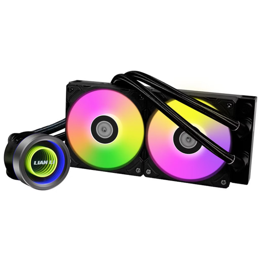 Lian Li Galahad II Trinity RGB 240mm Liquid AiO CPU Cooler in Black