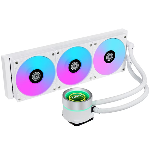 Lian Li Galahad II Trinity RGB 360mm Liquid AiO CPU Cooler in White