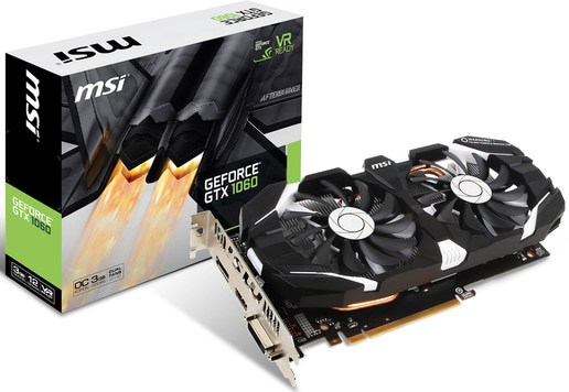 MSI GeForce GTX 1060 OC 3GB Graphics Card
