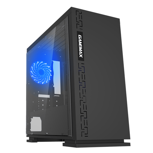 GameMax Expedition Mid Tower Gaming Case - Black USB 3.0