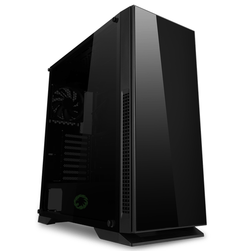 GameMax Hush Mid Tower Gaming Case - Black 