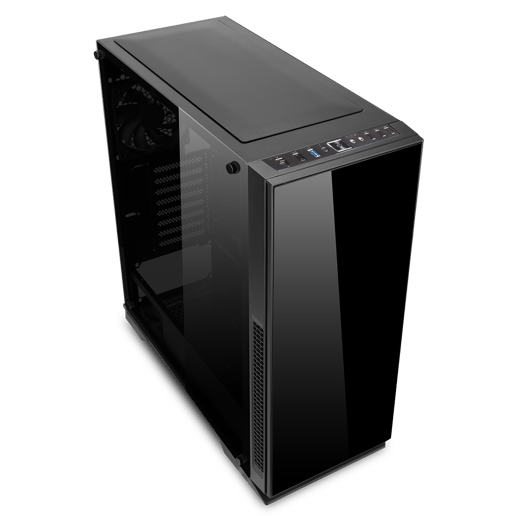 GameMax Hush Mid Tower Gaming Case - Black 