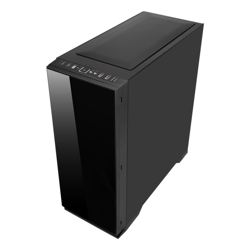GameMax Hush Mid Tower Gaming Case - Black 