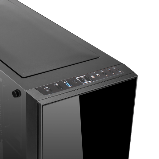 GameMax Hush Mid Tower Gaming Case - Black 