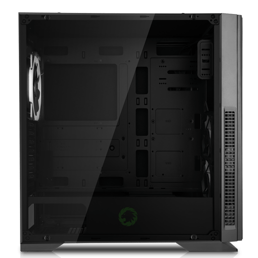 GameMax Hush Mid Tower Gaming Case - Black 