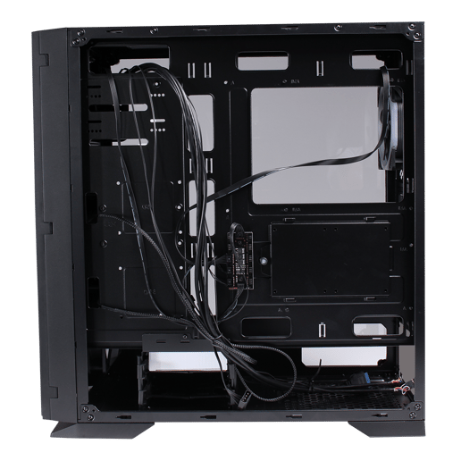 GameMax Hush Mid Tower Gaming Case - Black 