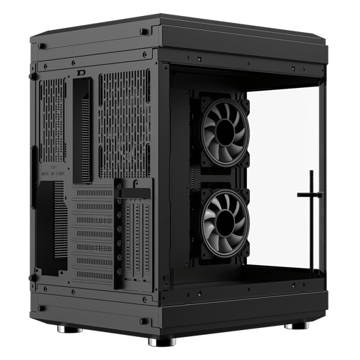 GameMax Hype Mid Tower Gaming PC Case - Black 