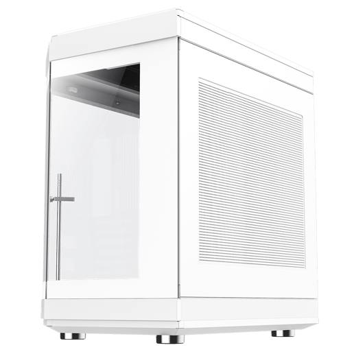 GameMax Hype Mid Tower Gaming Case - White 