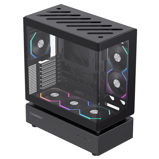 GameMax N80 Mid Tower Gaming Case - Black 