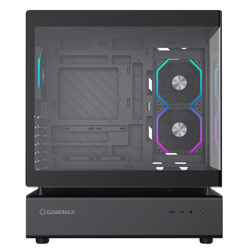 GameMax N80 Mid Tower Gaming Case - Black 