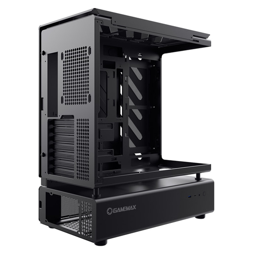 GameMax N80 Mid Tower Gaming Case - Black 