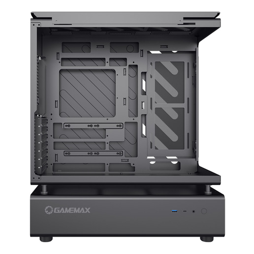 GameMax N80 Mid Tower Gaming Case - Black 