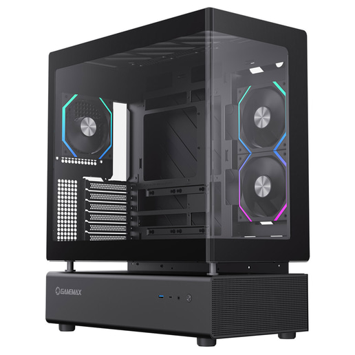 GameMax N80 Mid Tower Gaming Case - Black 