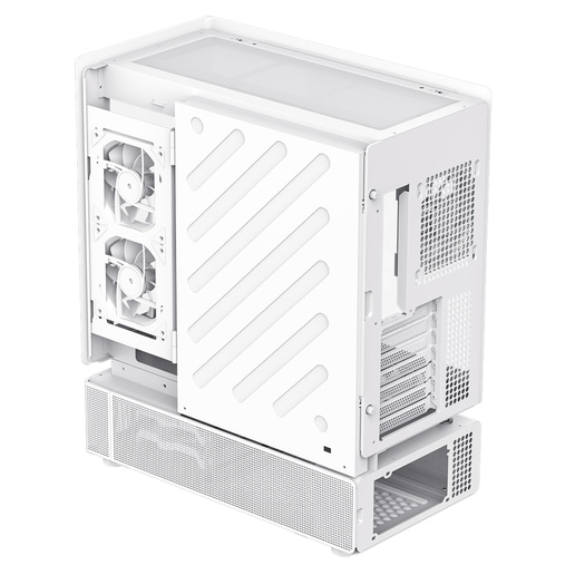 GameMax N80 Mid Tower Gaming Case - White 