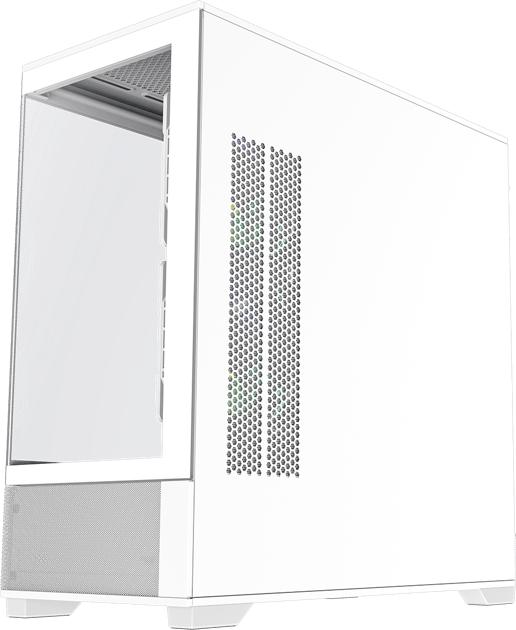 GameMax Vista Mini Mid Tower Gaming Case - White 
