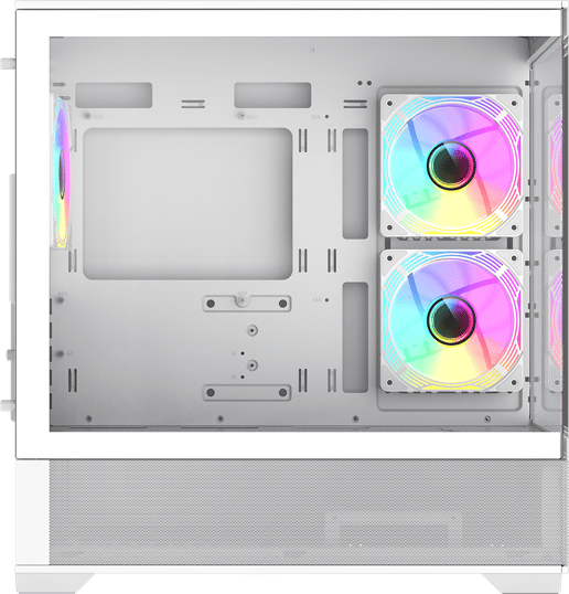 GameMax Vista Mini Mid Tower Gaming Case - White 