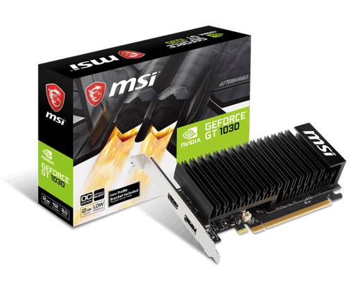 MSI GeForce GT 1030 D4 2GB DDR4 Low Profile Graphics Card