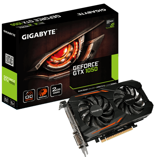 Gigabyte GeForce GTX 1050 OC 2GB Graphics Card