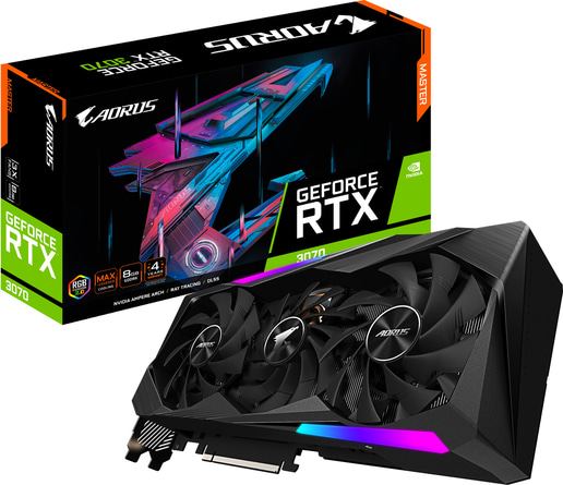 Gigabyte GeForce RTX 3070 Aorus Master OC 8GB Graphics Card