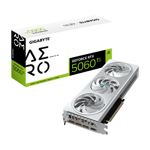 Gigabyte GeForce RTX 5060 Ti AERO OC 8GB GDDR7 Graphics Card