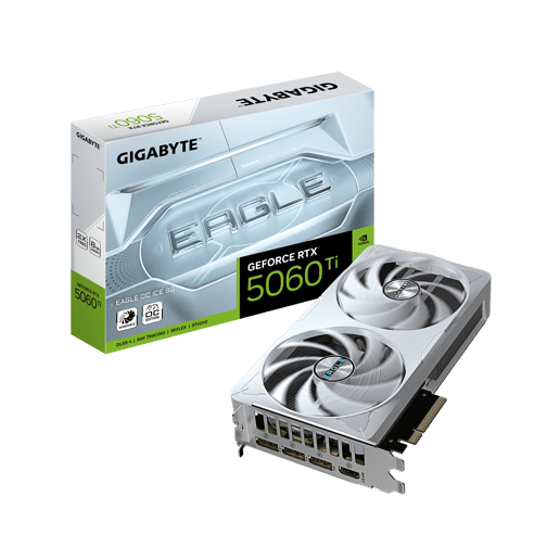 Gigabyte GeForce RTX 5060 Ti EAGLE ICE OC 8GB GDDR7 Graphics Card