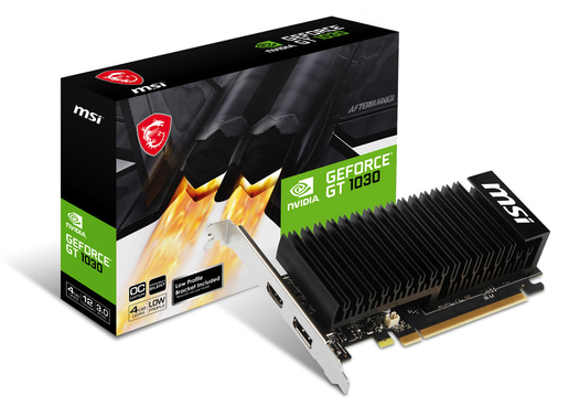 MSI GeForce GT 1030 OC 4GB DDR4 Low Profile Graphics Card