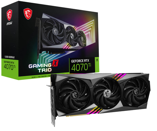 MSI GeForce RTX 4070 Ti GAMING X TRIO OC 12GB Graphics Card
