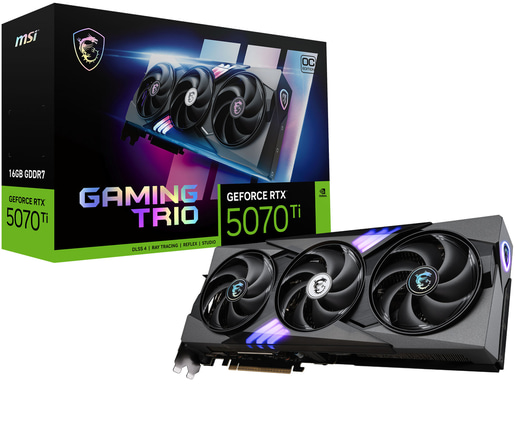 MSI GeForce RTX 5070 Ti GAMING TRIO PLUS OC 16GB GDDR7 Graphics Card
