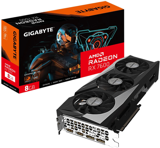 Gigabyte Radeon RX 7600 GAMING OC 8GB GDDR6 Graphics Card