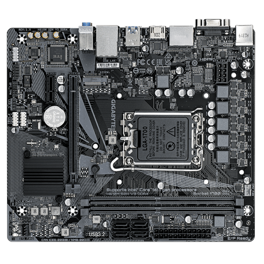 Gigabyte H610M H V3 DDR4 mATX Motherboard for Intel Socket 1700 CPUs