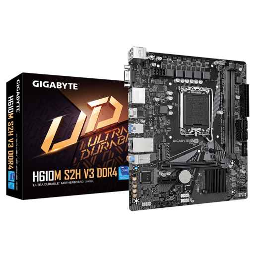 Gigabyte H610M H V3 DDR4 mATX Motherboard for Intel Socket 1700 CPUs