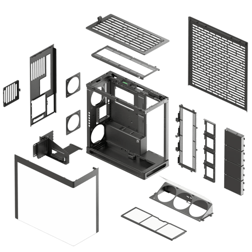 HAVN HS420 VGPU Mid Tower Case - Black 