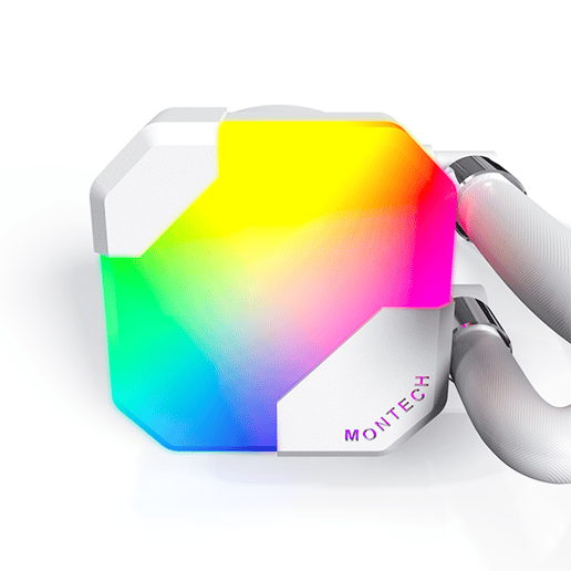 Montech HyperFlow 360mm ARGB AiO Liquid CPU Cooler in White