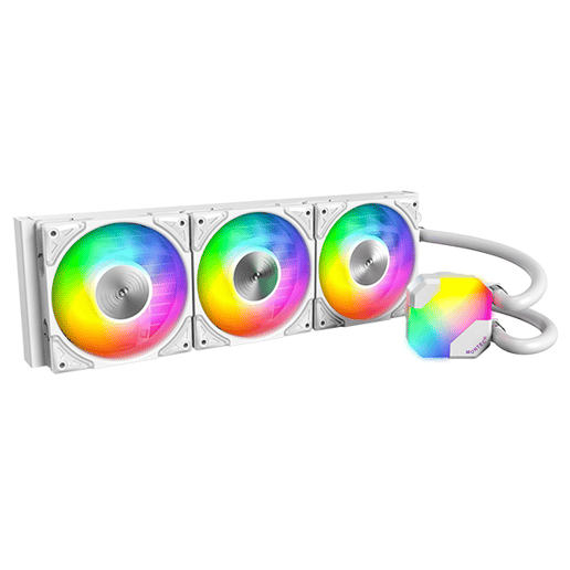Montech HyperFlow 360mm ARGB AiO Liquid CPU Cooler in White