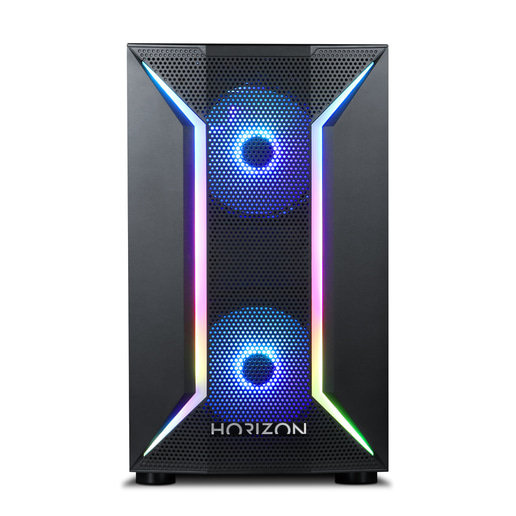 HORIZON Exo Mid Tower Gaming Case - Black 