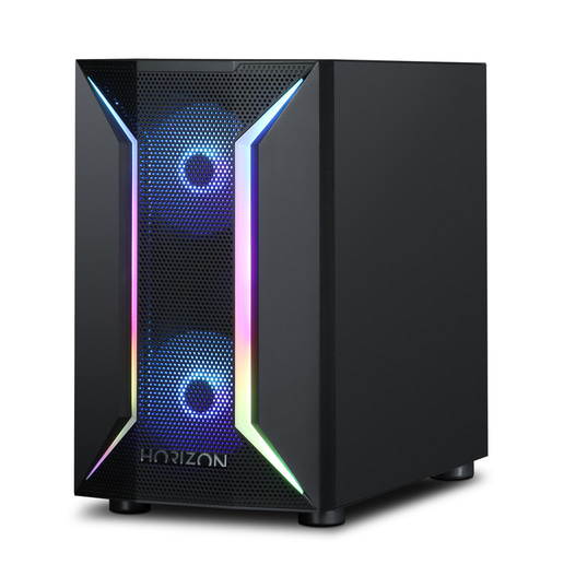 HORIZON Exo Mid Tower Gaming Case - Black 
