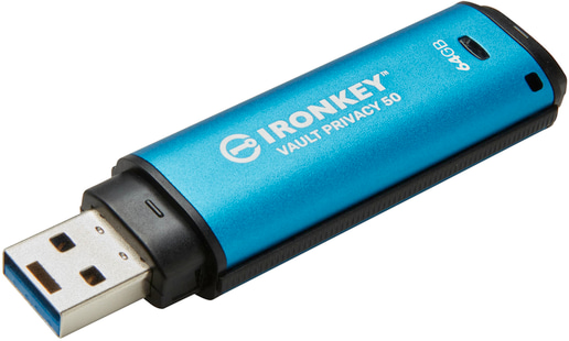 64GB Kingston IronKey Vault Privacy 50 USB 3.0 Flash Drive