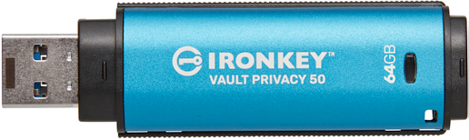 64GB Kingston IronKey Vault Privacy 50 USB 3.0 Flash Drive