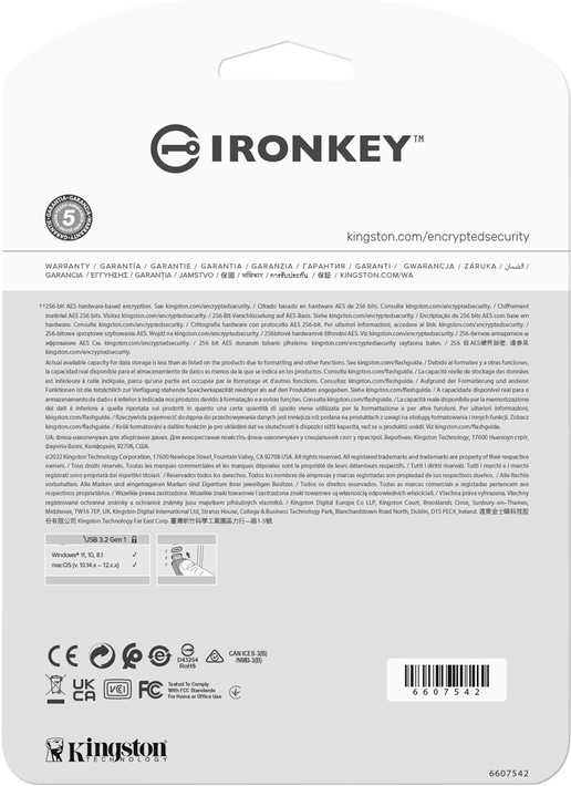 16GB Kingston IronKey Vault Privacy 50 USB 3.0 Flash Drive