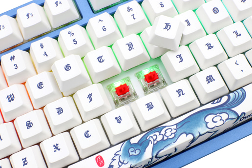 Ducky Year of the Dog Special Edition USB Mechanical Keyboard with Cherry MX Red Switches, RGB Illumination (UK Layout)