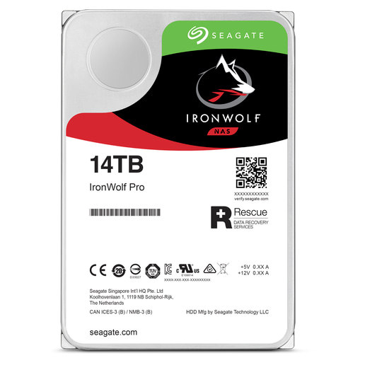 Seagate IronWolf Pro 14TB SATA III 3.5"" Hard Drive - 7200RPM, 256MB Cache