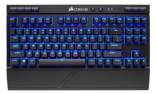 Corsair K63 Wireless Mechanical Gaming Keyboard with Blue LEDs and Cherry MX Red Switches (UK QWERTY)
