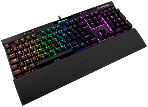 Corsair K70 RGB Mk.2 Mechanical Gaming Keyboard with Cherry MX Blue Switches (UK)