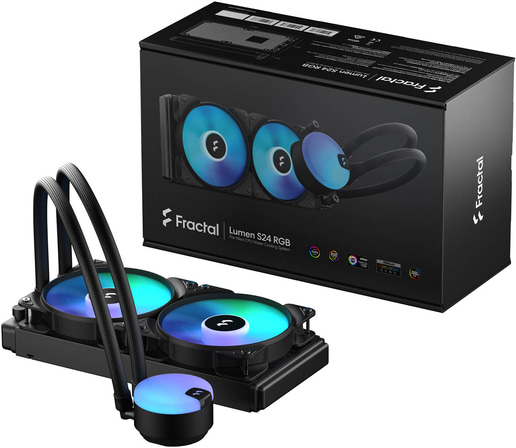 Fractal Cool Lumen S24 V2 240mm RGB AIO CPU Liquid Cooler - Black