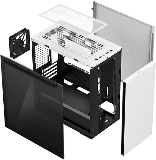 DeepCool MACUBE 110 WH Mid Tower Case - White 