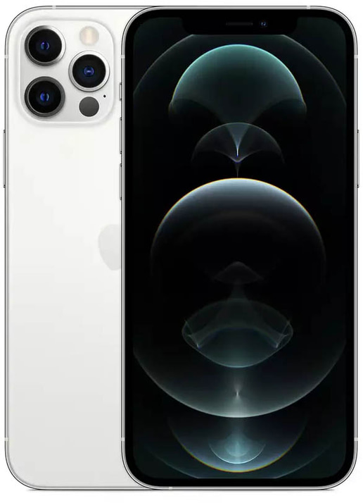 Apple iPhone 12 Pro Smartphone in Silver, 256GB Storage
