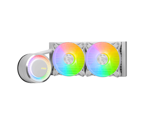 MSI MAG CORELIQUID E240 WHITE 240mm AiO CPU Cooler in White