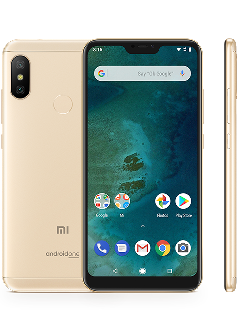 Xiaomi Mi A2 Lite (5.84 inch) 64GB 12MP Smartphone (Gold)