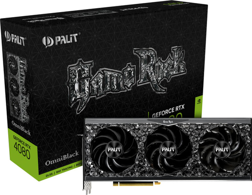 Palit GeForce RTX 4080 GameRock OmniBlack 16GB Graphics Card
